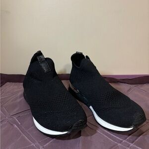 Black Slip-On Sneakers